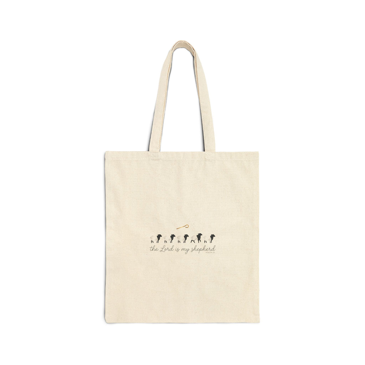 Scripture Silhouette Tote, Christian Streetwear, Distressed Typography Canvas Tote
