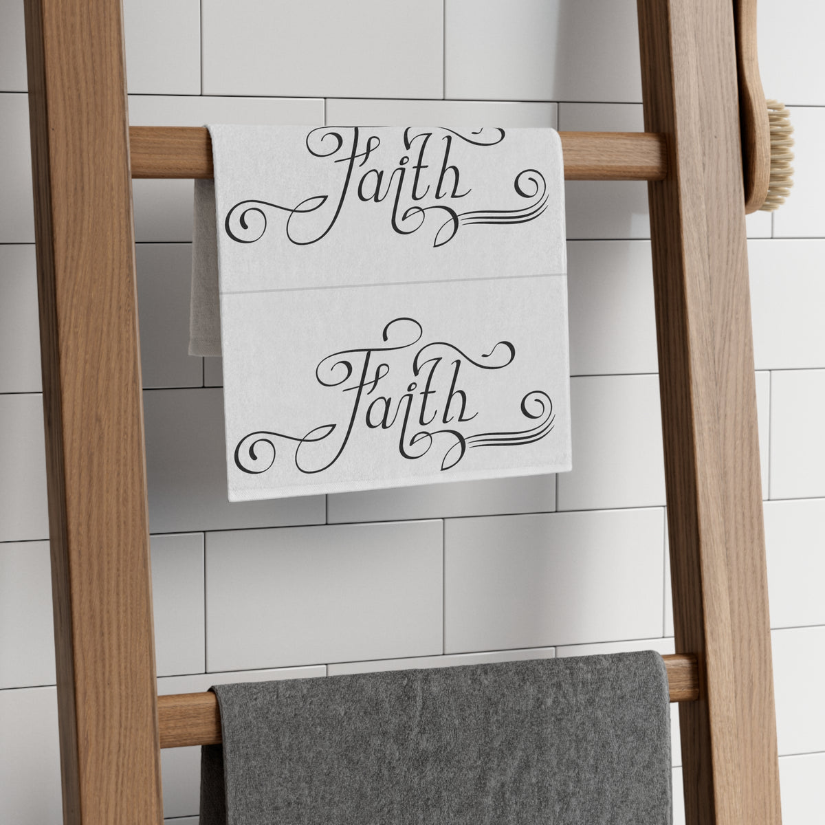 Faith Rally Towel — Inspirational 11x18 Hand Towel, gym towel
