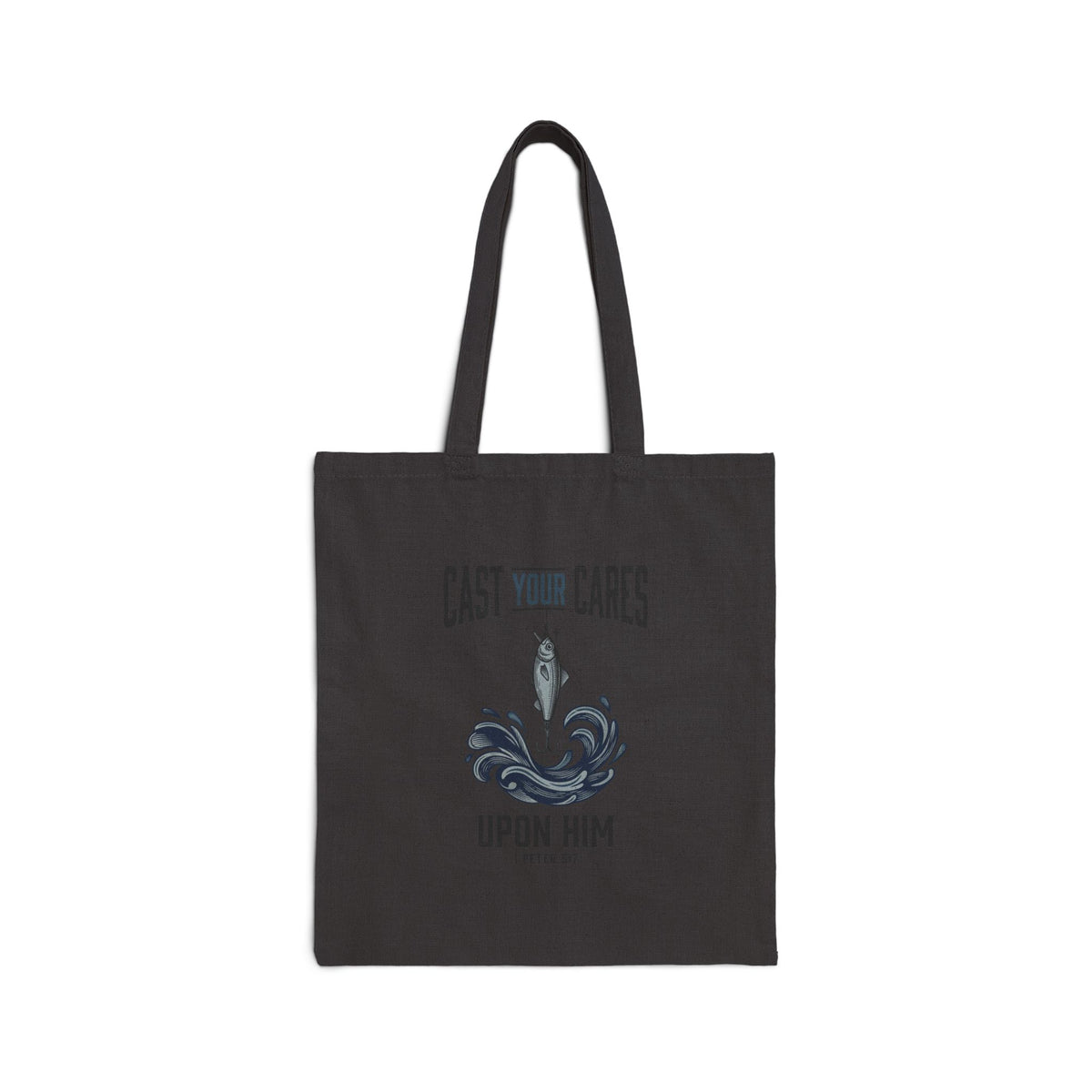 Cast Your Cares Upon Him Tote | Christian faith scripture, Psalm 55 design