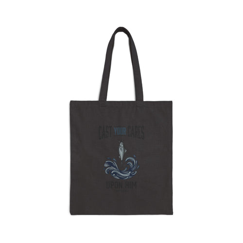 Cast Your Cares Upon Him Tote | Christian faith scripture, Psalm 55 design