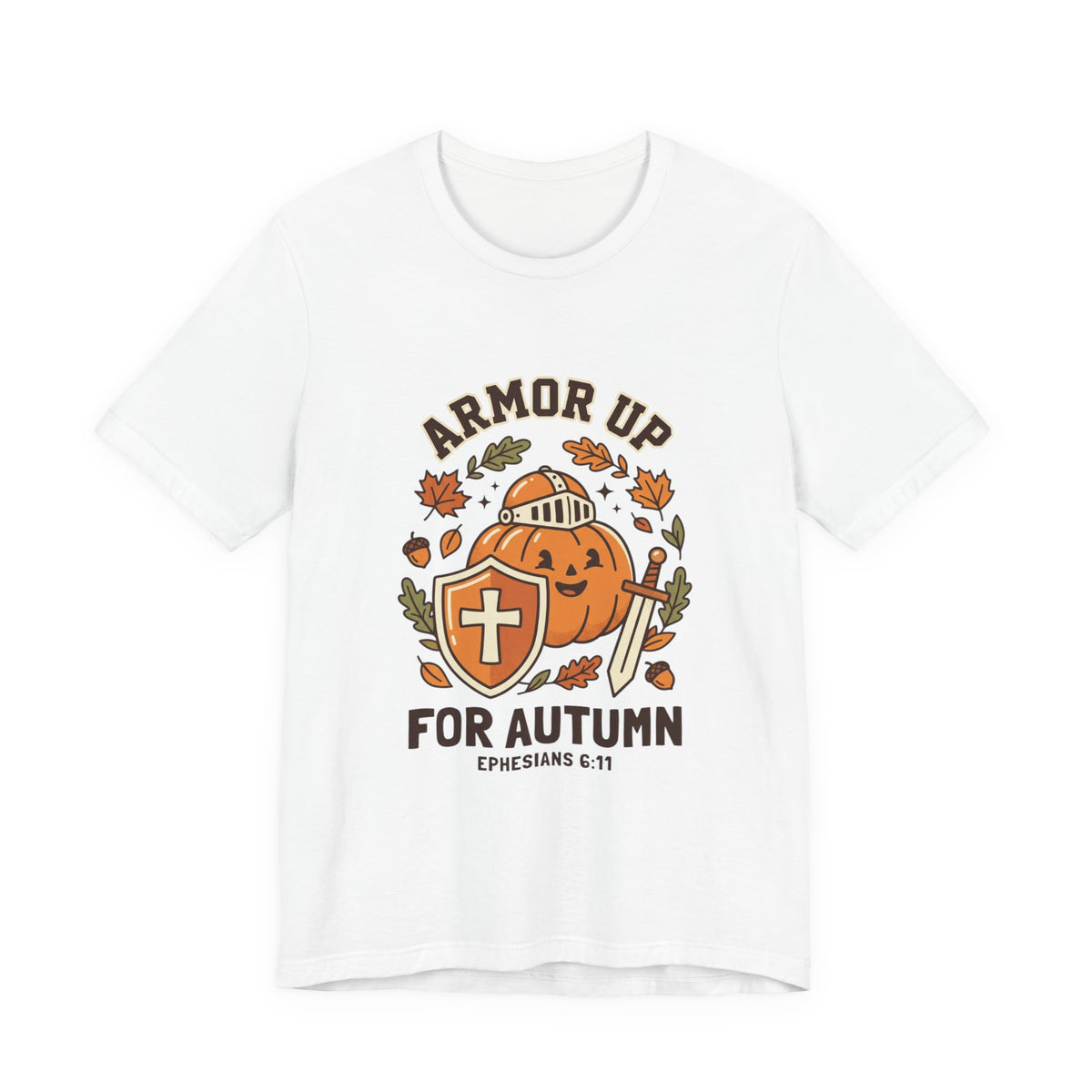 Armor Up Pumpkin Tee | Christian Halloween, Faith Autumn