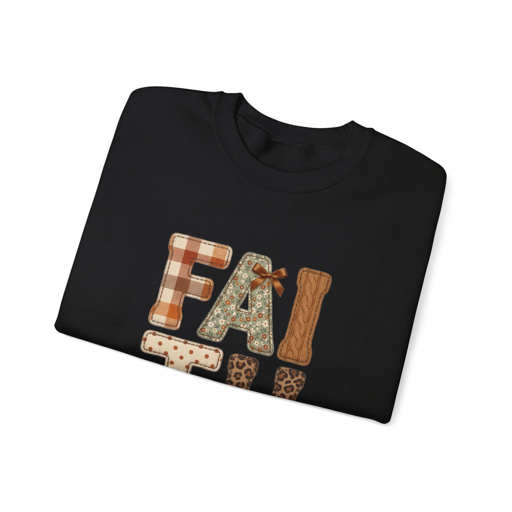 Faith Walk Crewneck Sweatshirt – "Walk by Faith" Christian Pullover