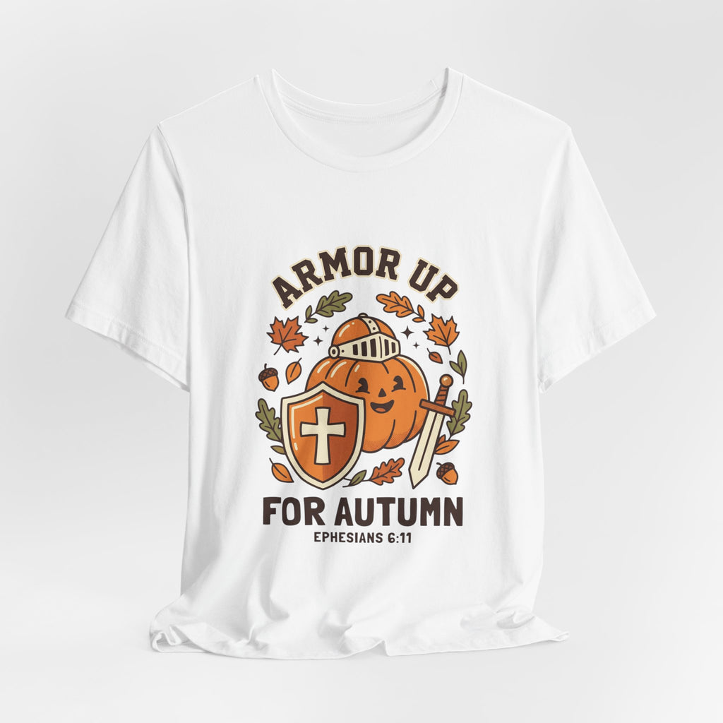 Armor Up Pumpkin Tee | Christian Halloween, Faith Autumn