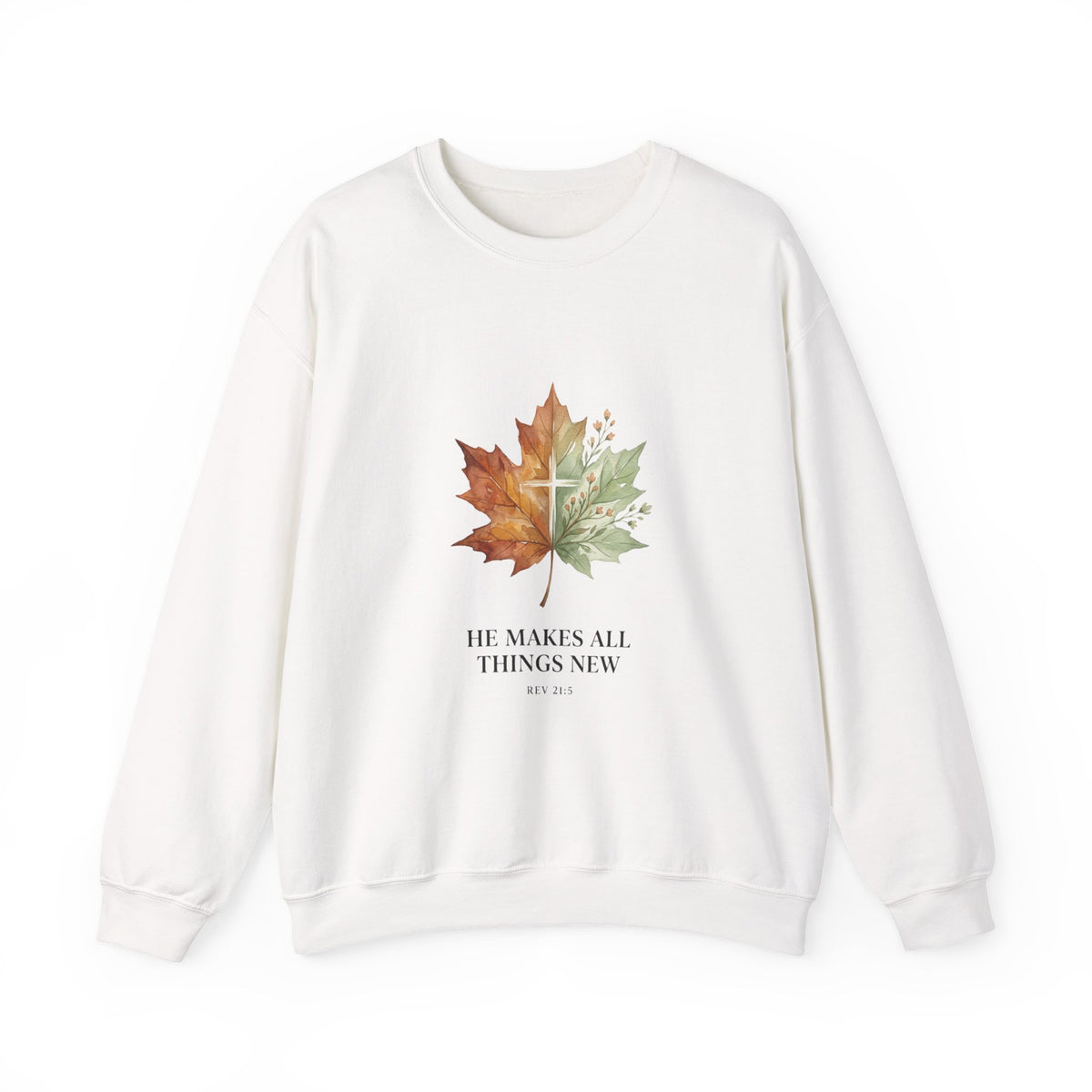 Autumn Leaf 'He Makes All Things New' Sweatshirt