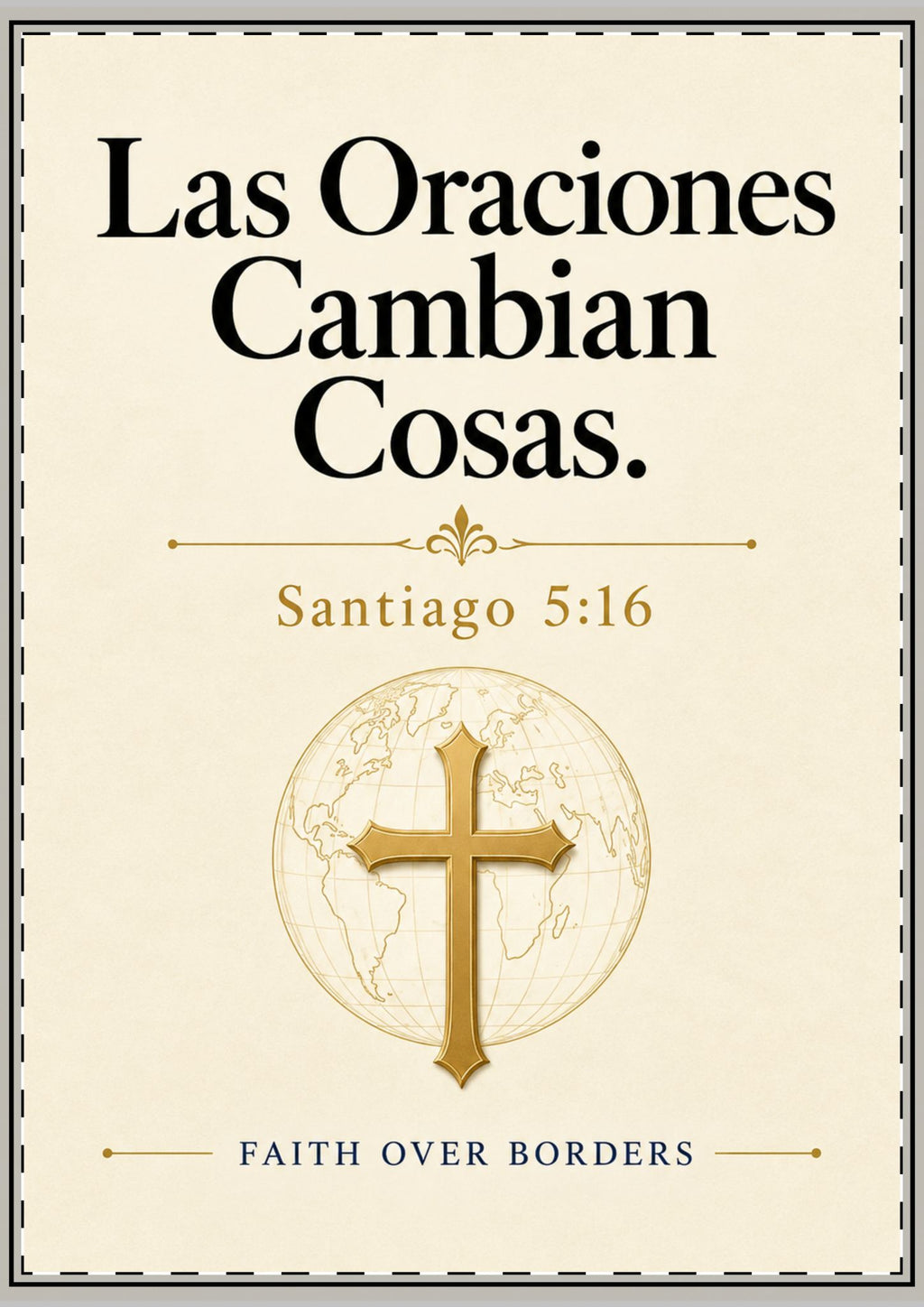 Spanish Scripture Greeting Cards — “Las Oraciones Cambian Cosas” Flat Card Set (Santiago 5:16)