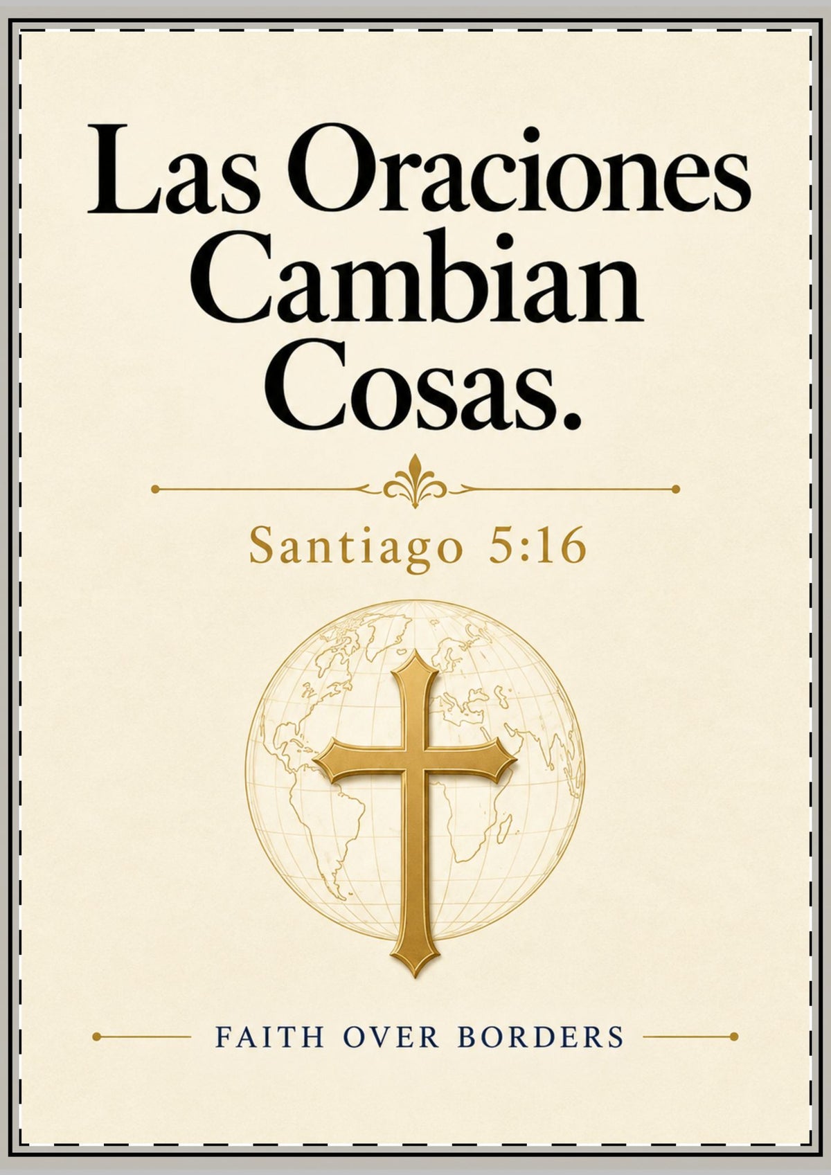 Spanish Scripture Greeting Cards — “Las Oraciones Cambian Cosas” Flat Card Set (Santiago 5:16)