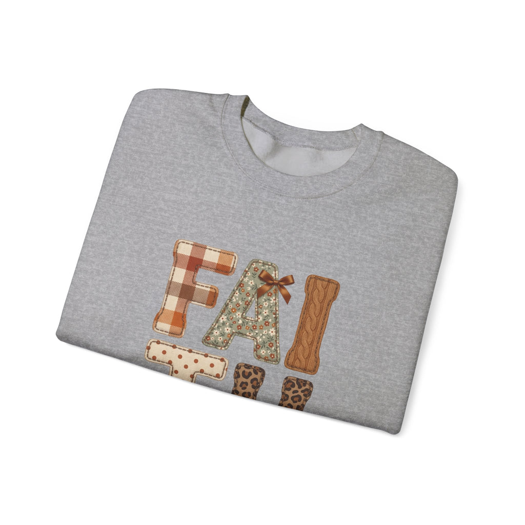 Faith Walk Crewneck Sweatshirt – "Walk by Faith" Christian Pullover