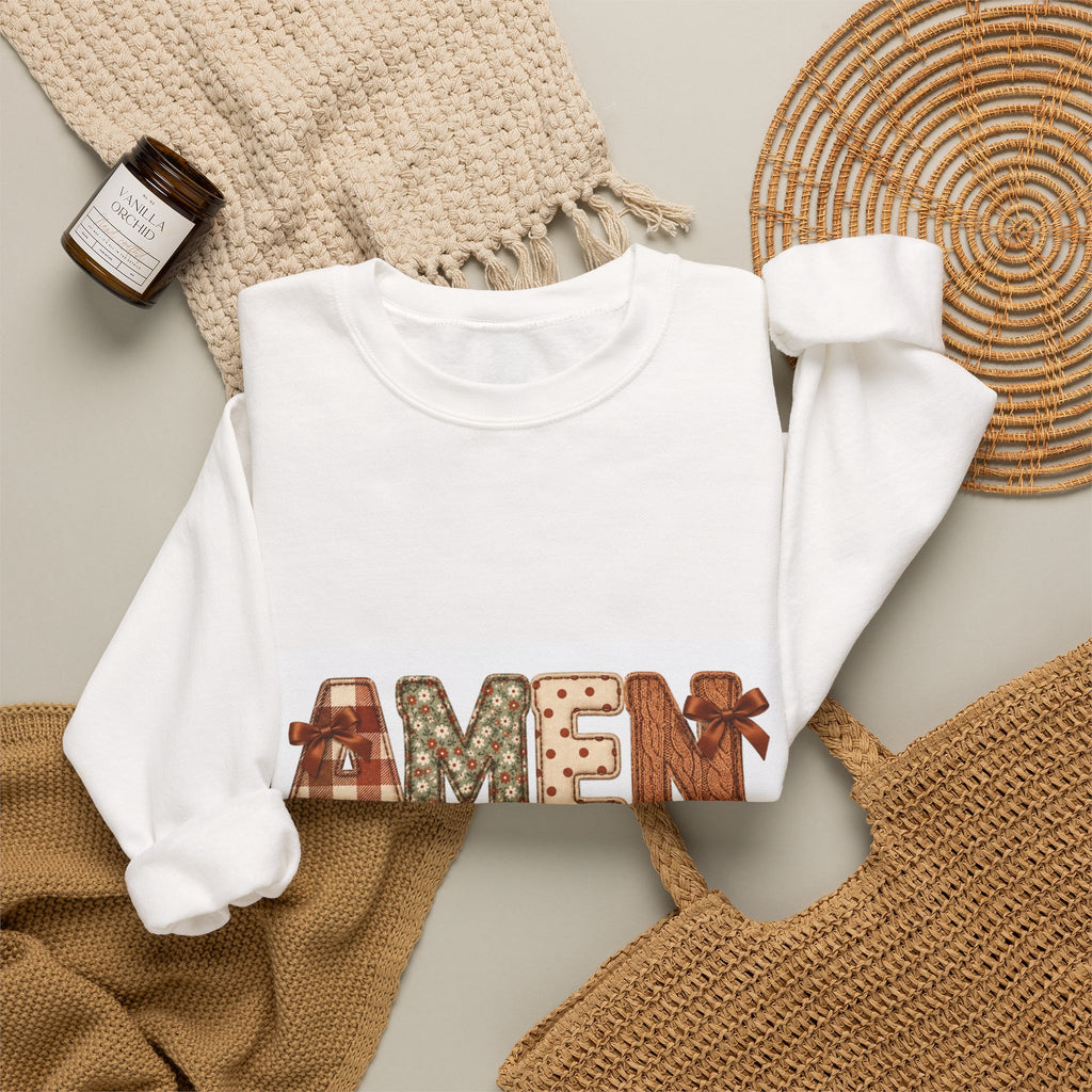 Amen So Sei Es Sweatshirt — Faith-Inspired Crewneck for Christians