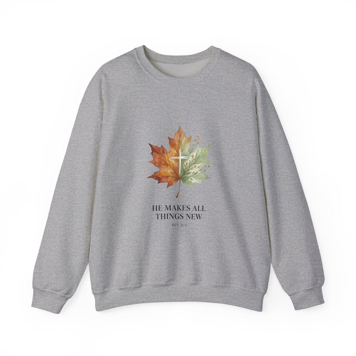 Autumn Leaf 'He Makes All Things New' Sweatshirt