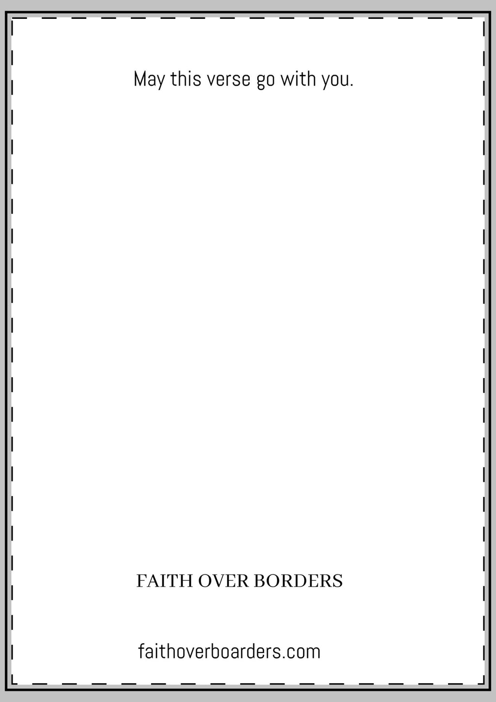 Faith Greeting Card — "Walk by Faith, Not by Sight" Flat Card with Envelope