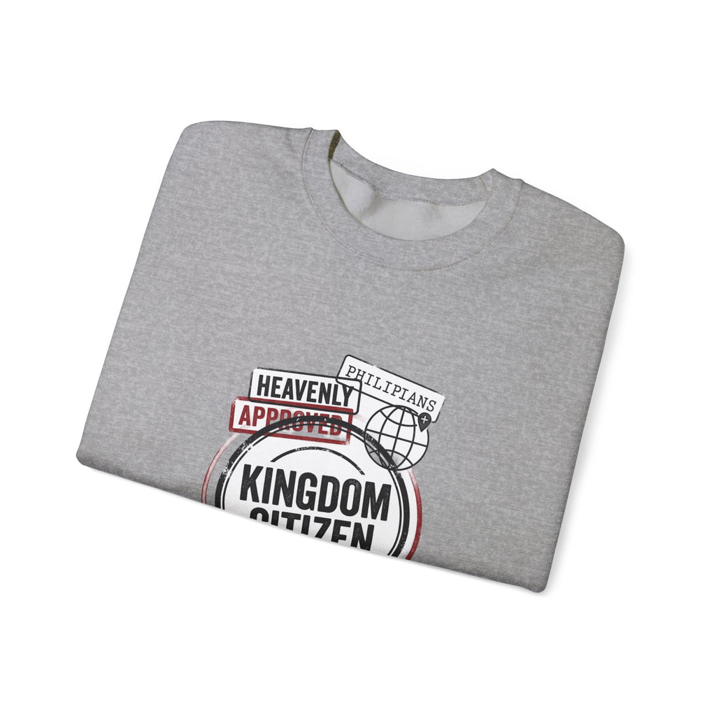 Kingdom Citizen Crewneck Sweatshirt | Christian Streetwear, Scripture Graphic