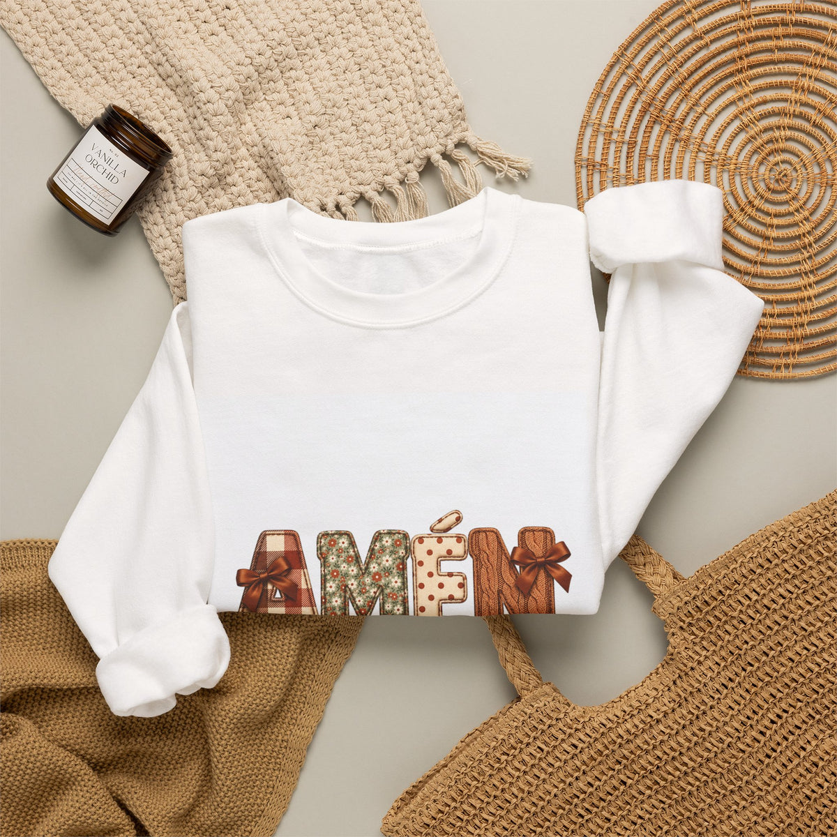 Amen Asi Sea Crewneck Sweatshirt — Floral Faith Graphic