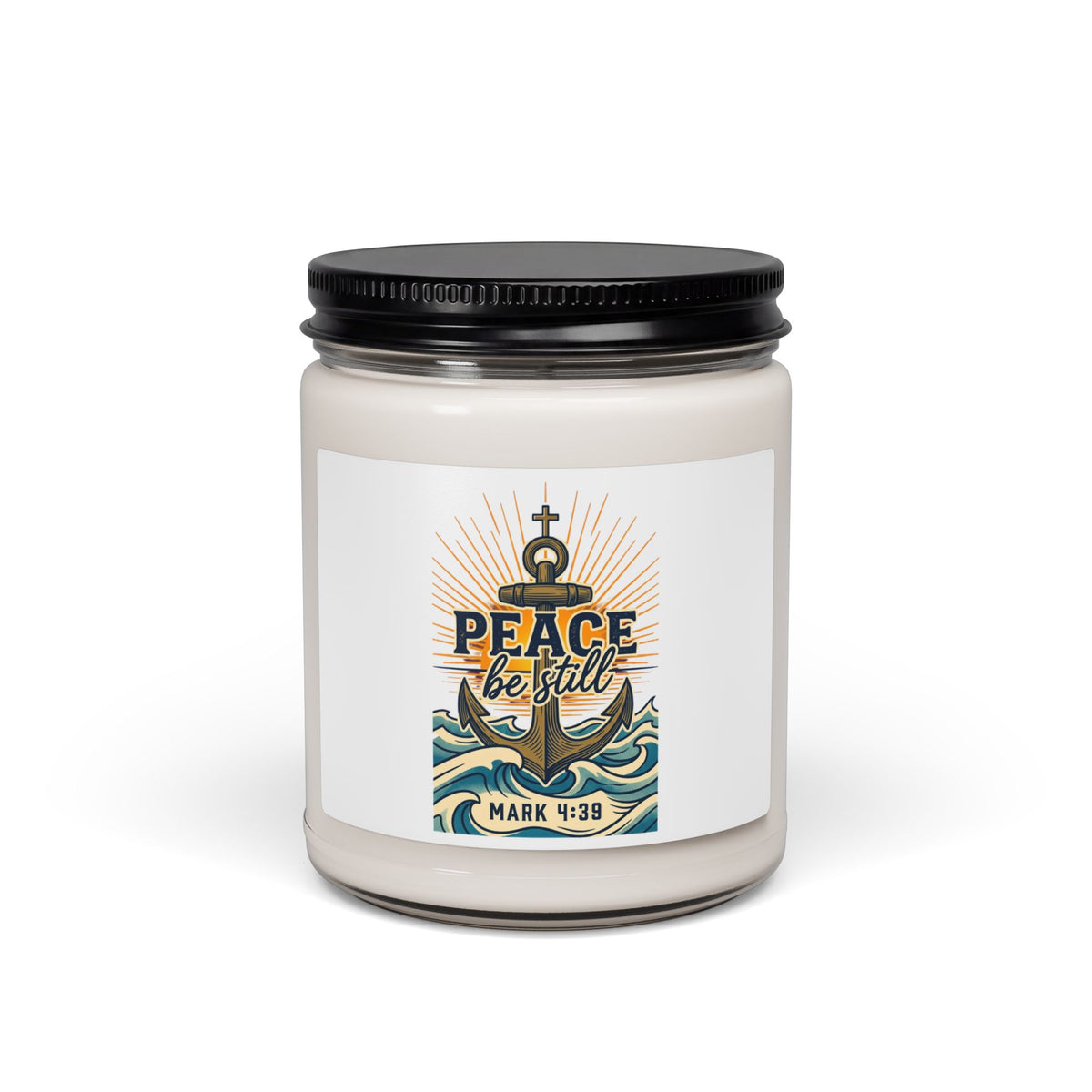 Peace Be Still Anchor Candle | Soy Candle, Christian Scripture (Mark 4:39)