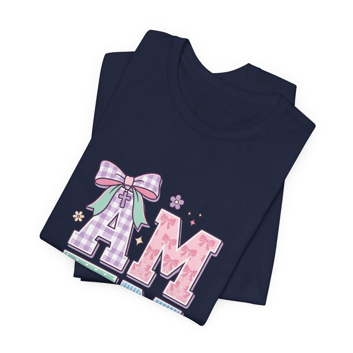AMEN pastel rainbow scripture tee | Christian faith shirt