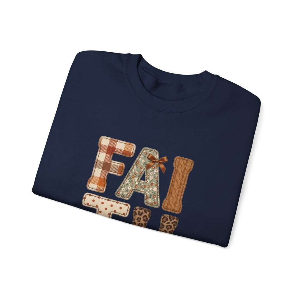 Faith Walk Crewneck Sweatshirt – "Walk by Faith" Christian Pullover