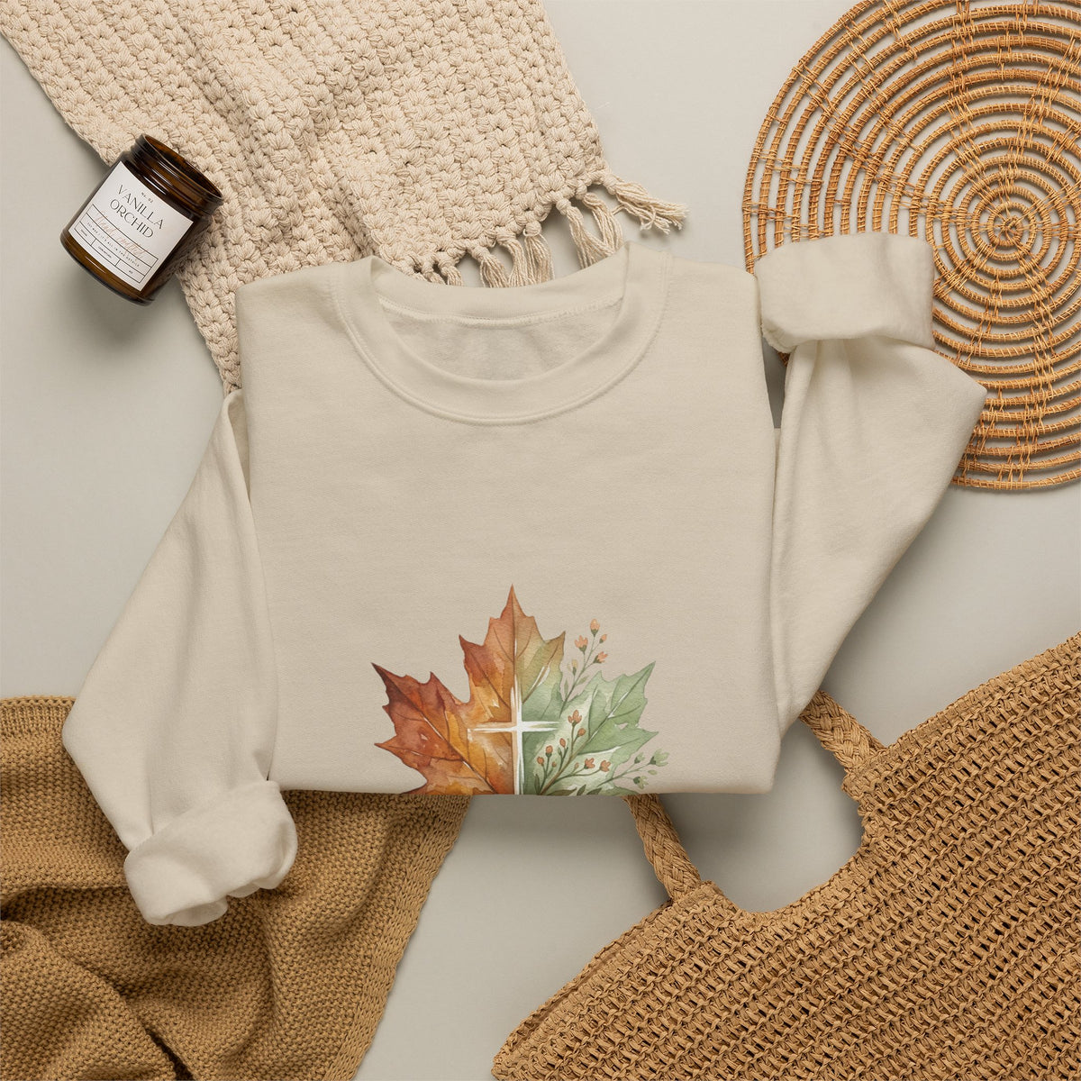 Autumn Leaf 'He Makes All Things New' Sweatshirt