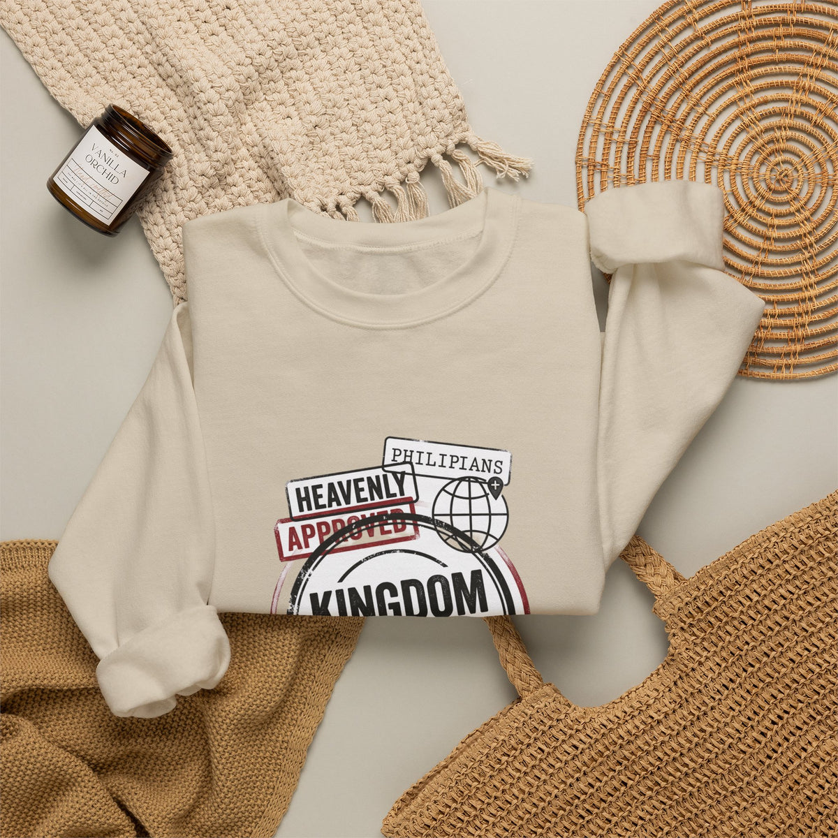 Kingdom Citizen Crewneck Sweatshirt | Christian Streetwear, Scripture Graphic