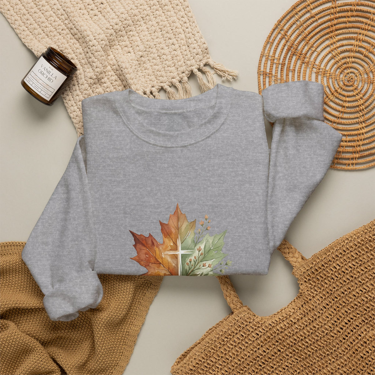 Autumn Leaf 'He Makes All Things New' Sweatshirt