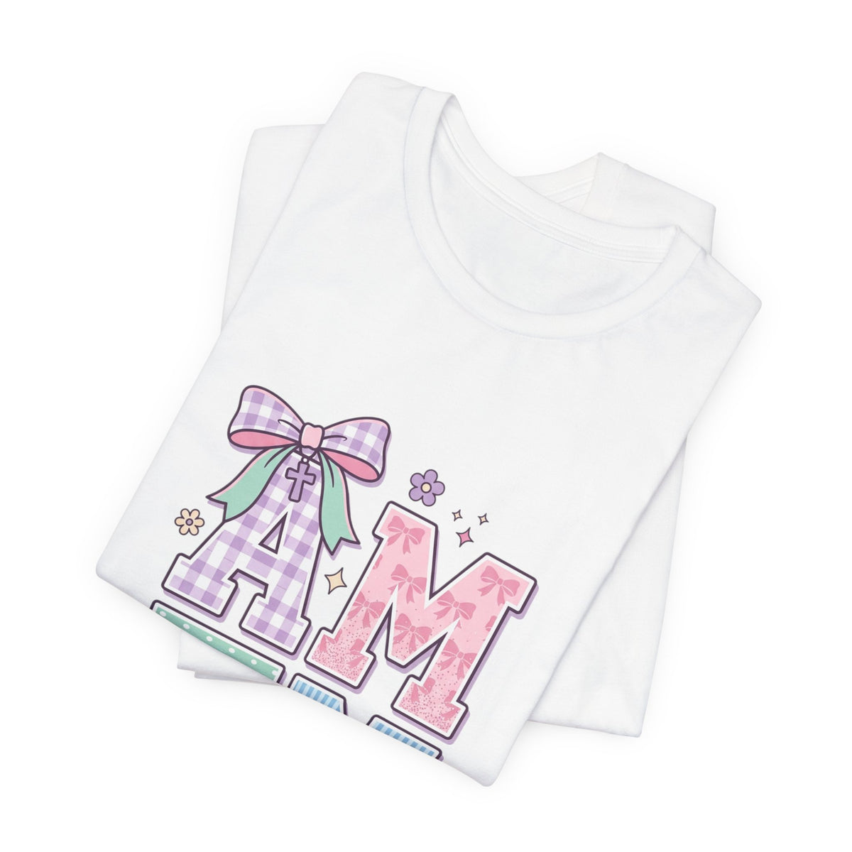 AMEN pastel rainbow scripture tee | Christian faith shirt