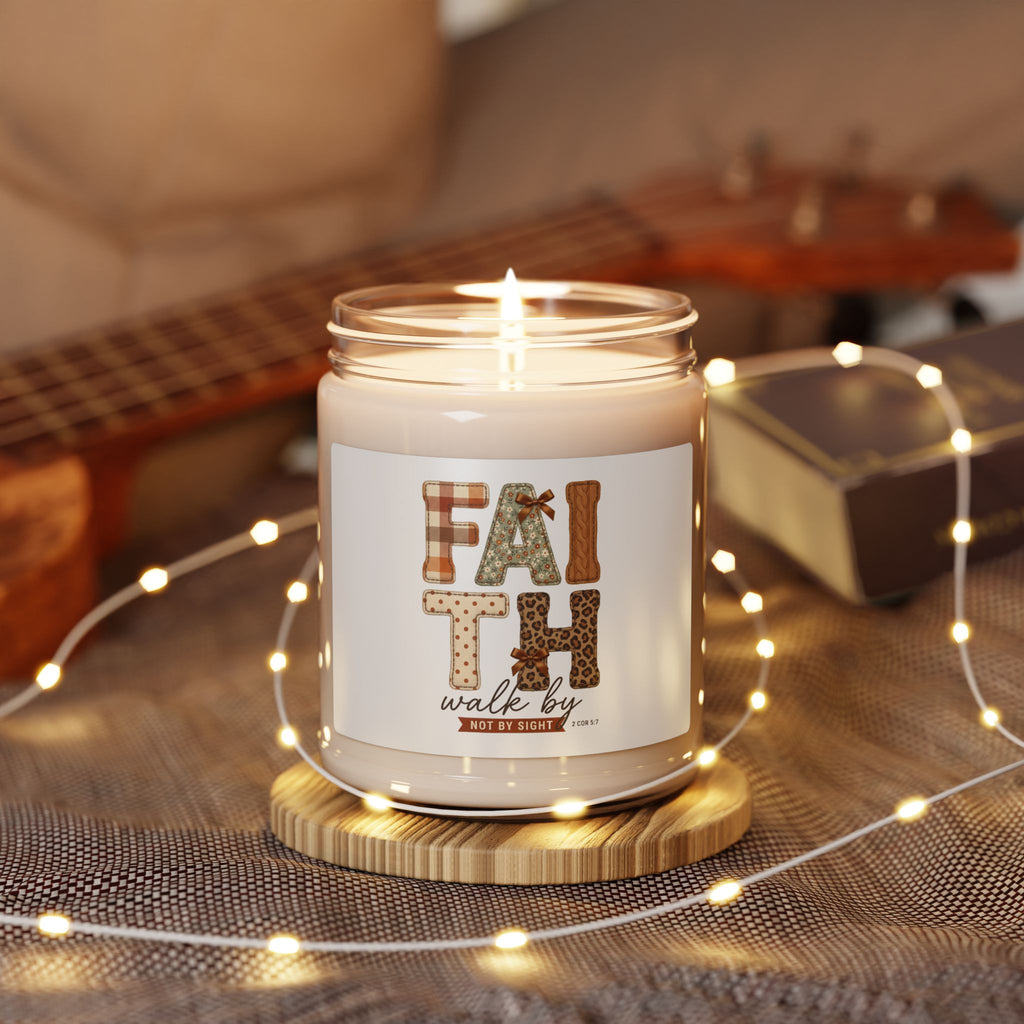 Faith Walk by Night Soy Candle | Christian Autumn, Fall Leaves