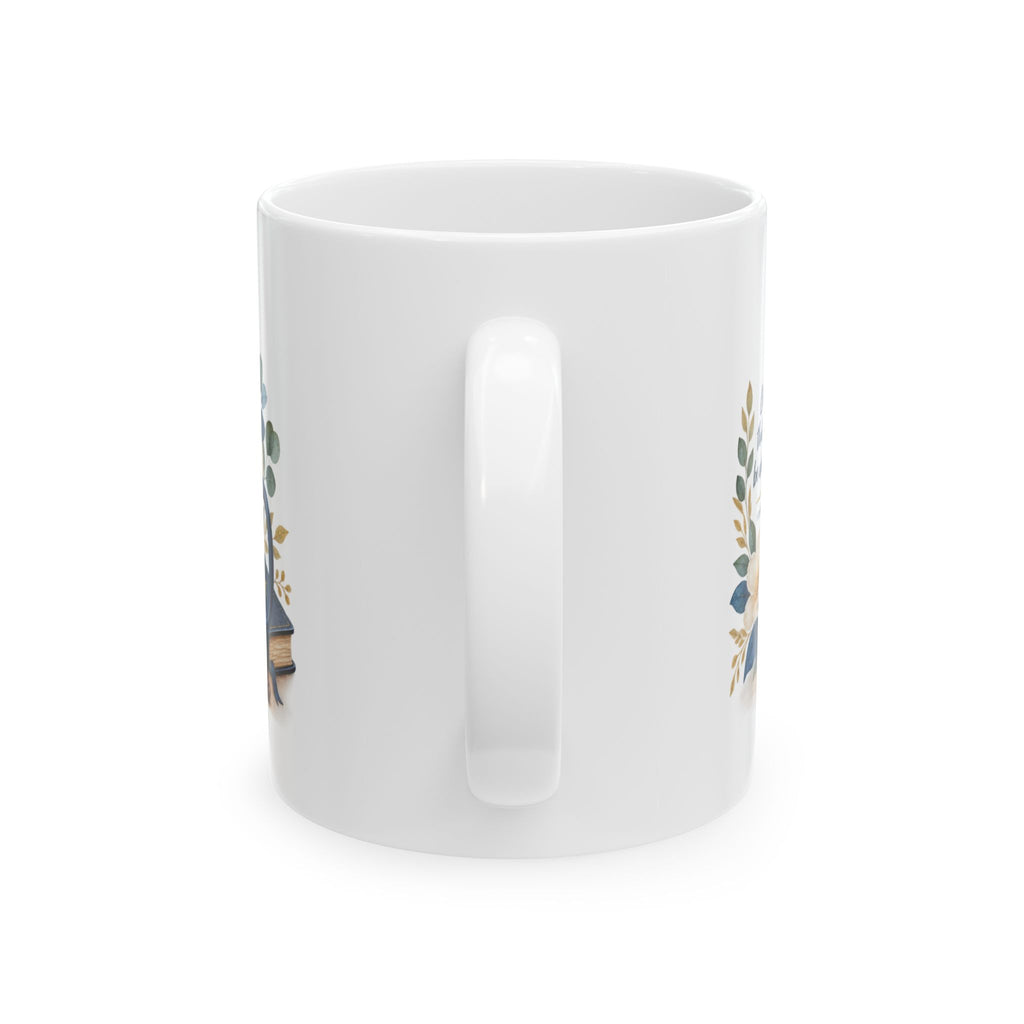 Taza de café cristiana con versículos bíblicos "Faith Fuels My Day" – 11 oz