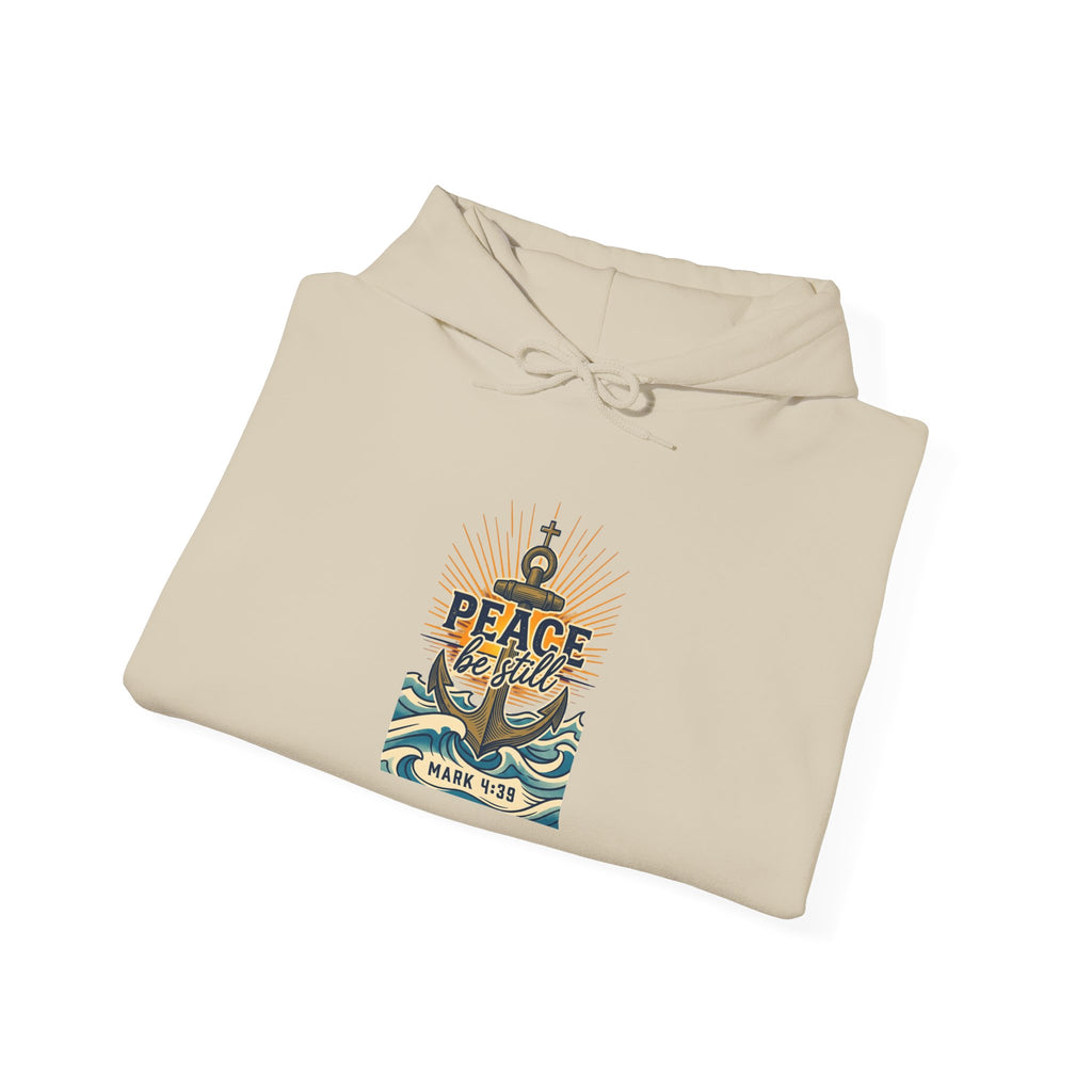 Peace Anchor Hoodie — Vintage Nautical ‘Peace Be Still’ Sweatshirt