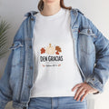Den Gracias Thanksgiving Tee — Psalm 107:1 Pumpkin & Fall Leaves