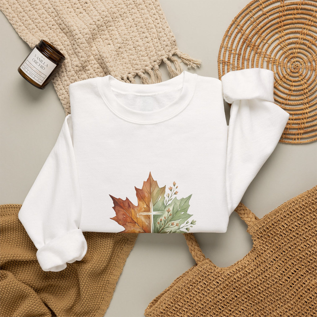 Autumn Leaf 'He Makes All Things New' Sweatshirt