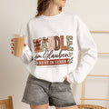 Crewneck Sweatshirt - "Wandle im Glauben, nicht im Sehen" German Faith Graphic