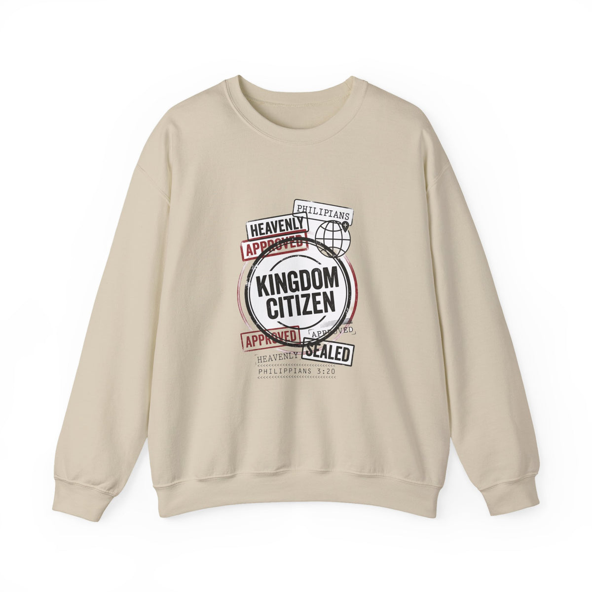 Kingdom Citizen Crewneck Sweatshirt | Christian Streetwear, Scripture Graphic