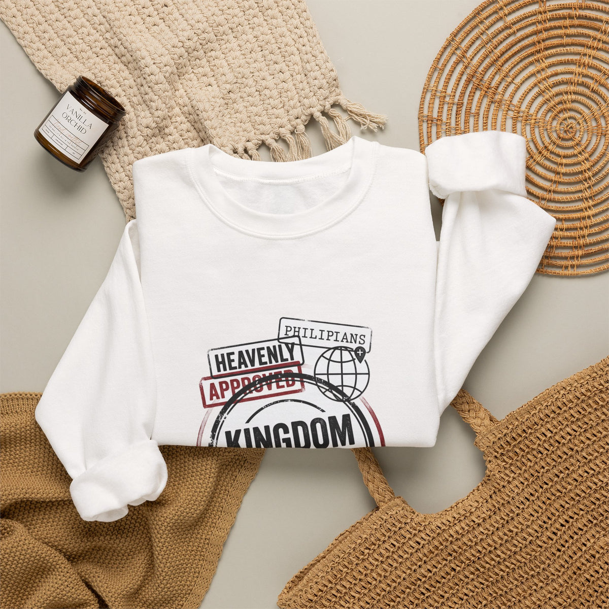 Kingdom Citizen Crewneck Sweatshirt | Christian Streetwear, Scripture Graphic