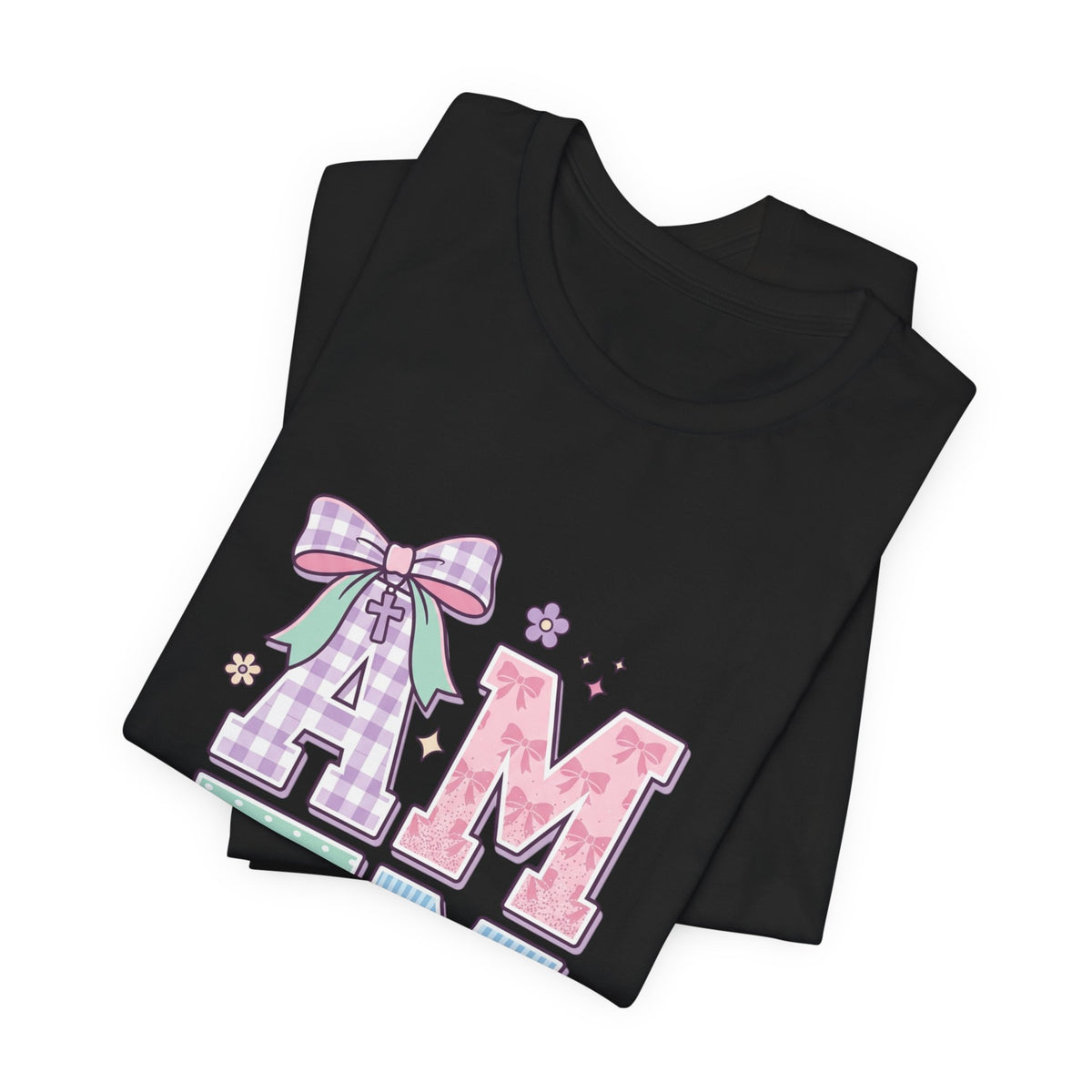 AMEN pastel rainbow scripture tee | Christian faith shirt