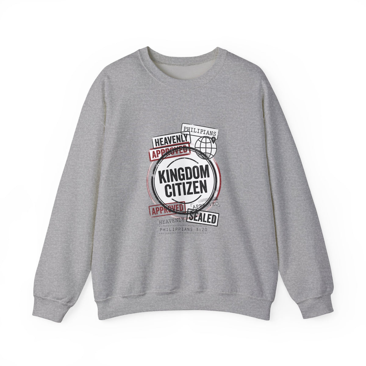 Kingdom Citizen Crewneck Sweatshirt | Christian Streetwear, Scripture Graphic