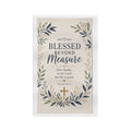 Blessed Beyond Measure Christian Tea Towel – Psalm 107:1 Faith Kitchen Decor