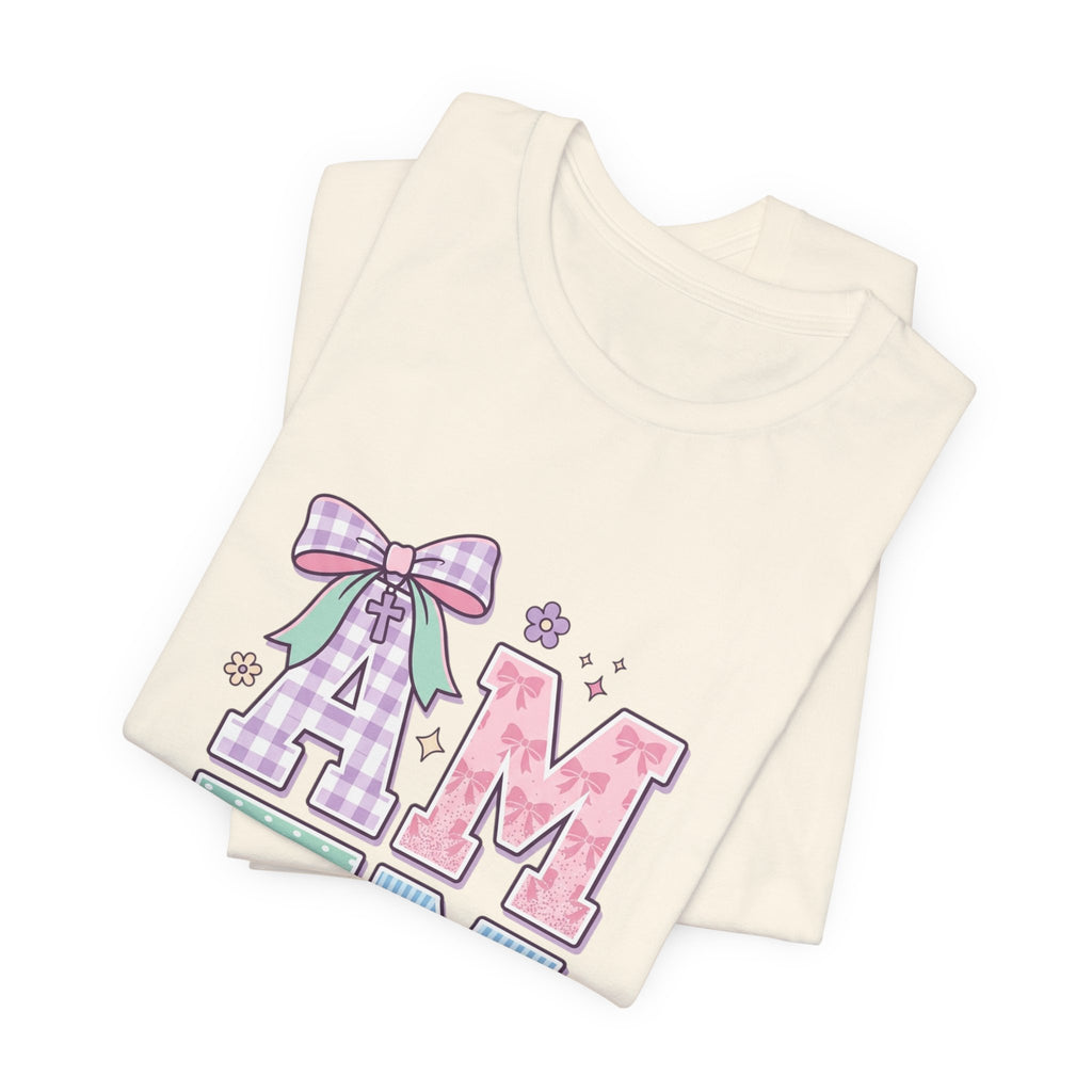 AMEN pastel rainbow scripture tee | Christian faith shirt