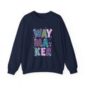 Waymaker Crewneck Sweatshirt — Colorful Retro Graphic "WAYMAKER" Pullover