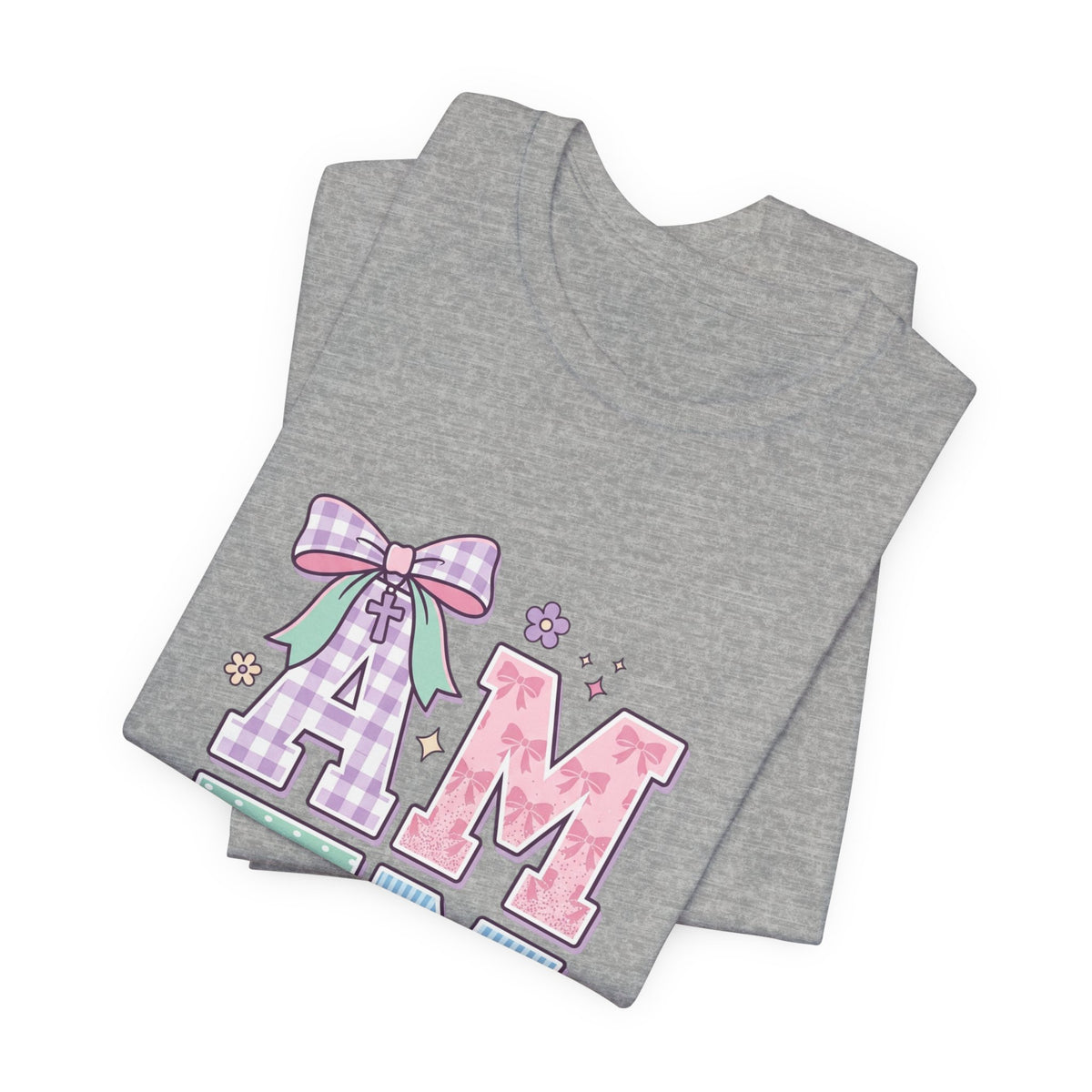 AMEN pastel rainbow scripture tee | Christian faith shirt