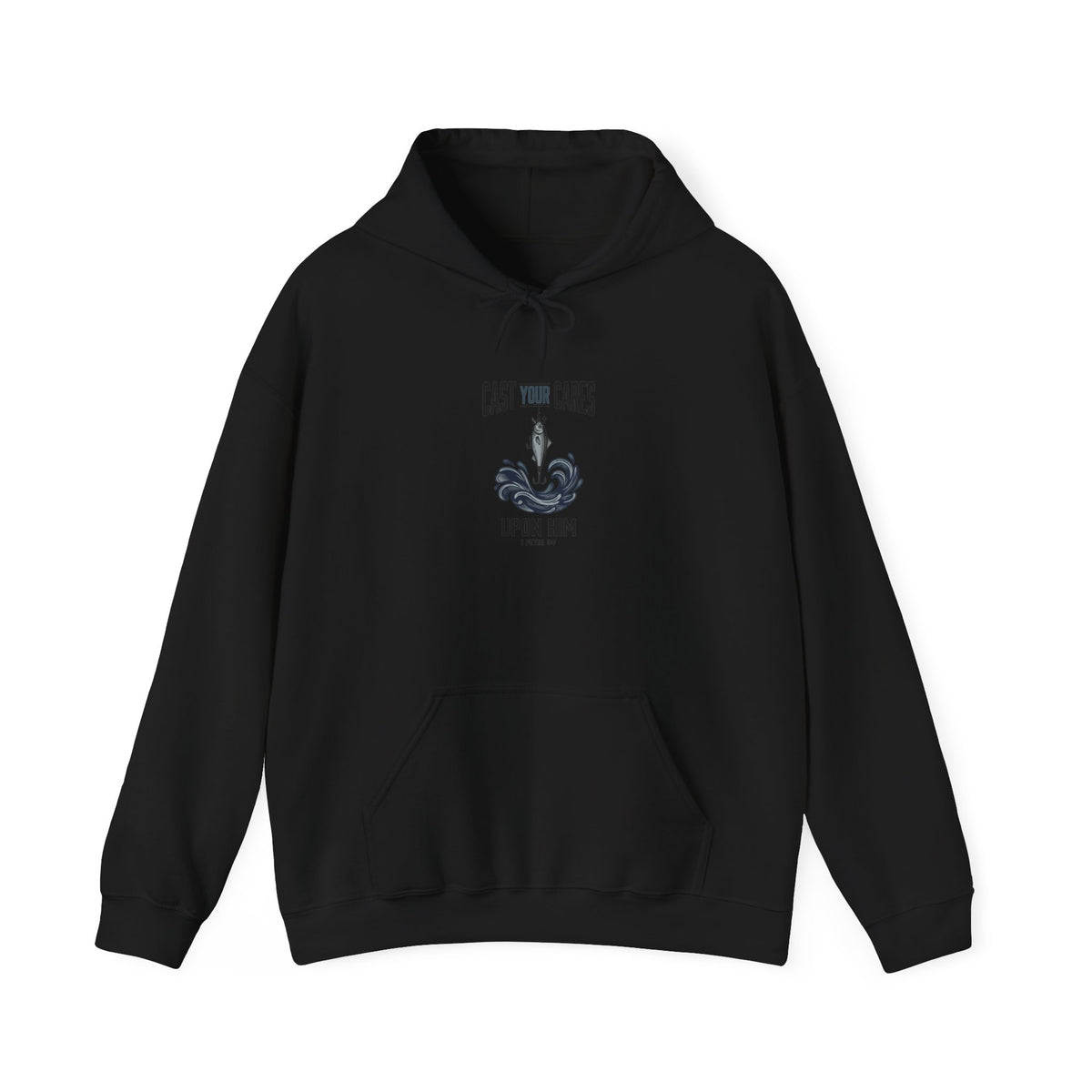 Cast Your Cares Hoodie | Christian Men’s Faith Apparel, Scripture Verse