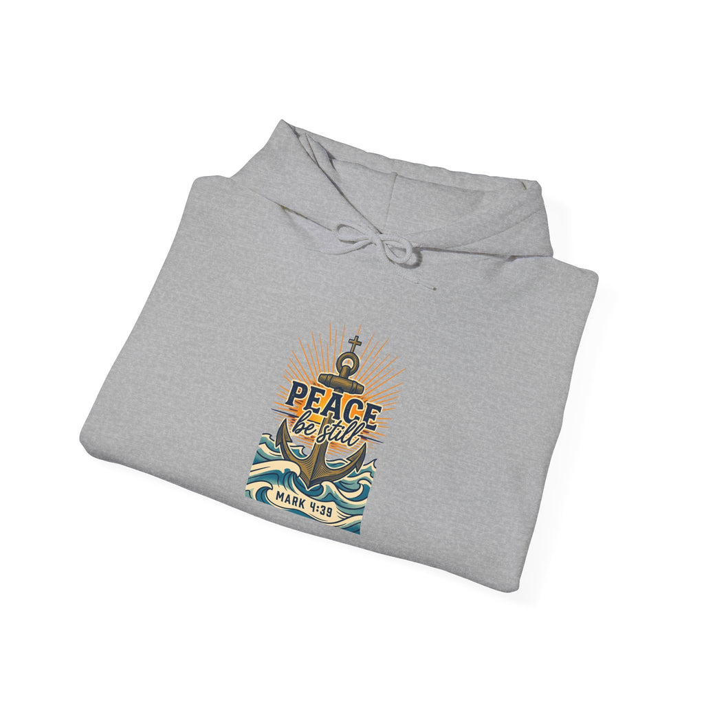Peace Anchor Hoodie — Vintage Nautical ‘Peace Be Still’ Sweatshirt