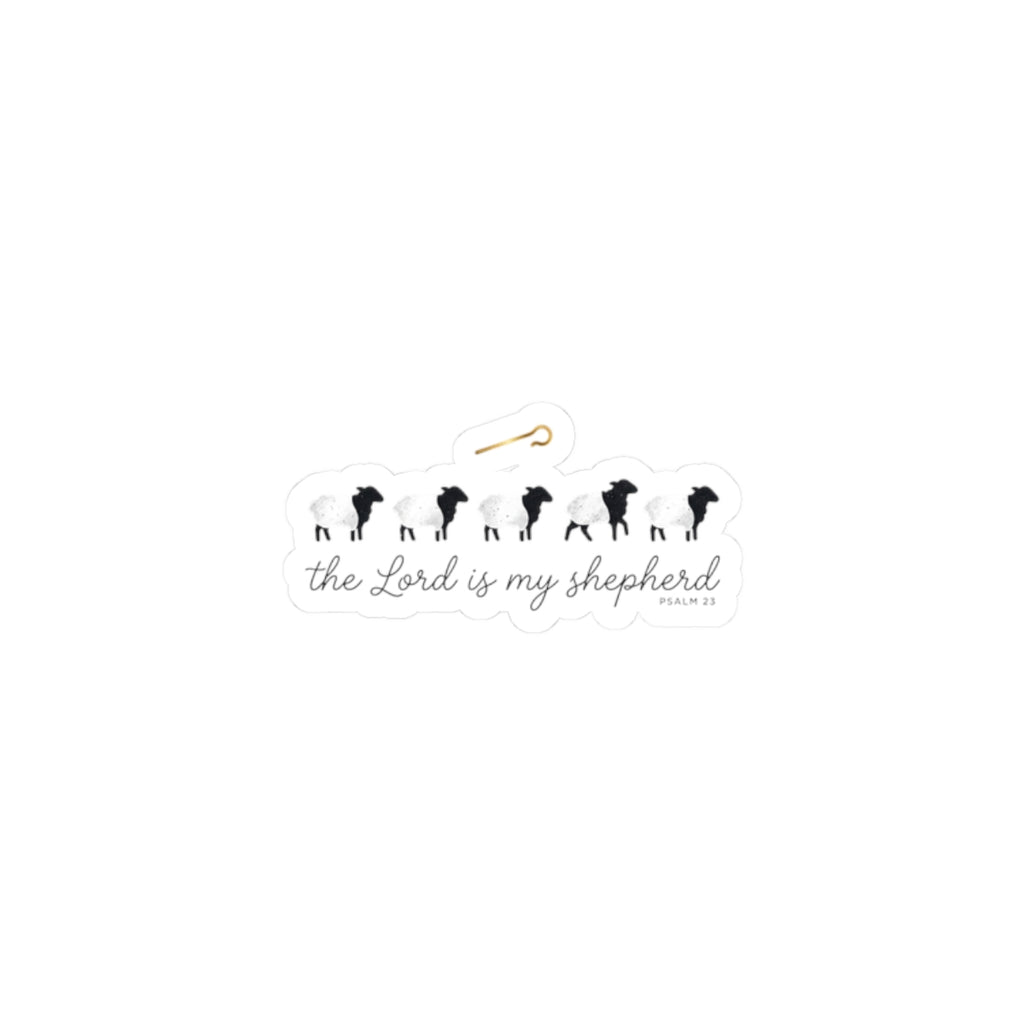 The Lord Is My Shepherd Sticker | Christian Streetwear, Scripture Decal