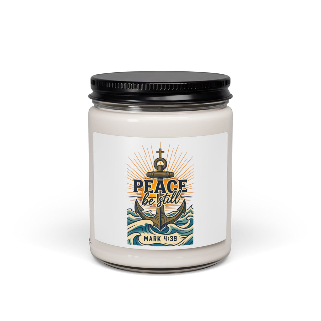 Peace Be Still Anchor Candle | Soy Candle, Christian Scripture (Mark 4:39)