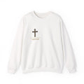 Christian Cross Crewneck Sweatshirt — John 19:30 Scripture Design