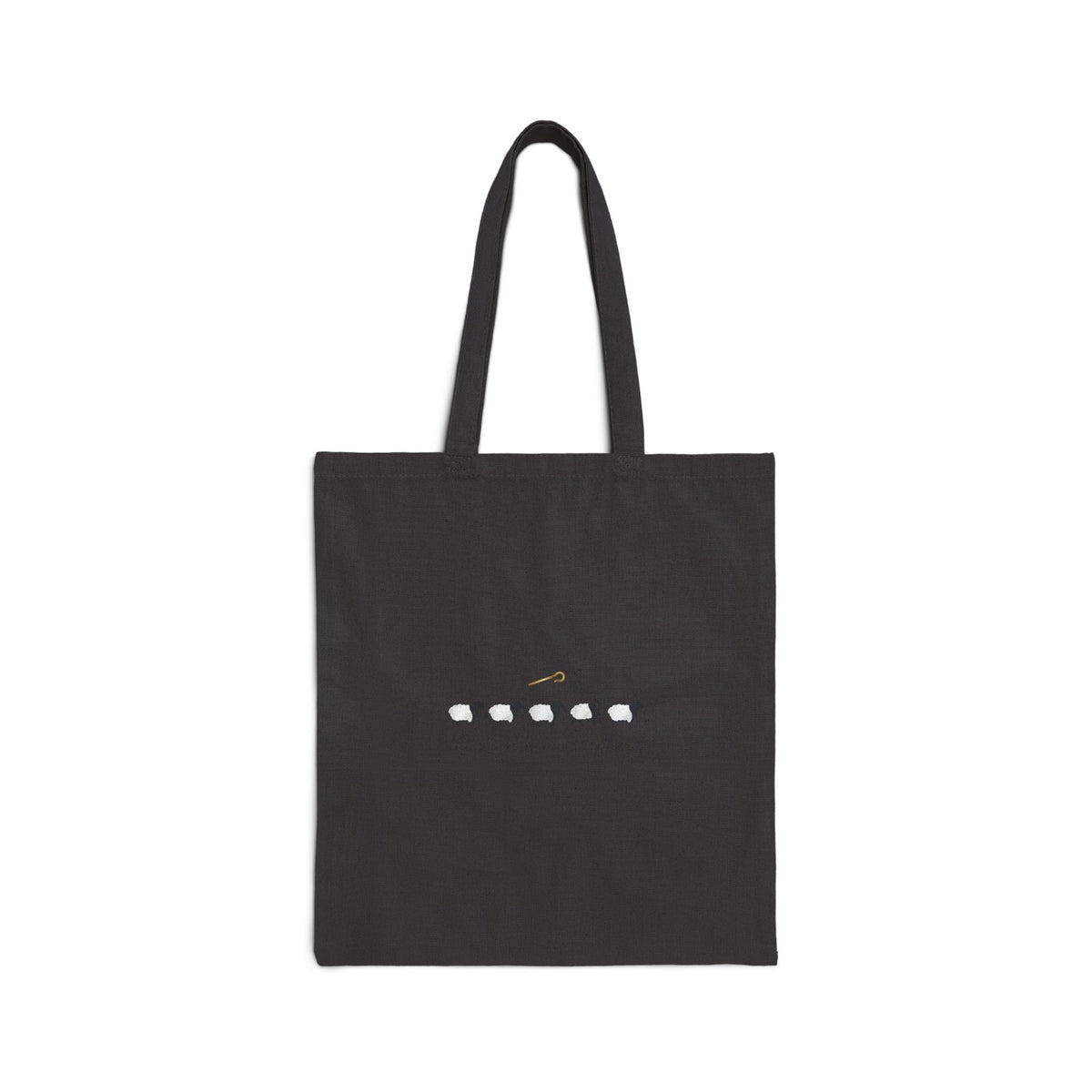Scripture Silhouette Tote, Christian Streetwear, Distressed Typography Canvas Tote
