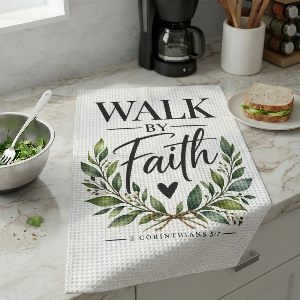 Küchentuch „Walk by Faith“ | 2. Korinther 5,7