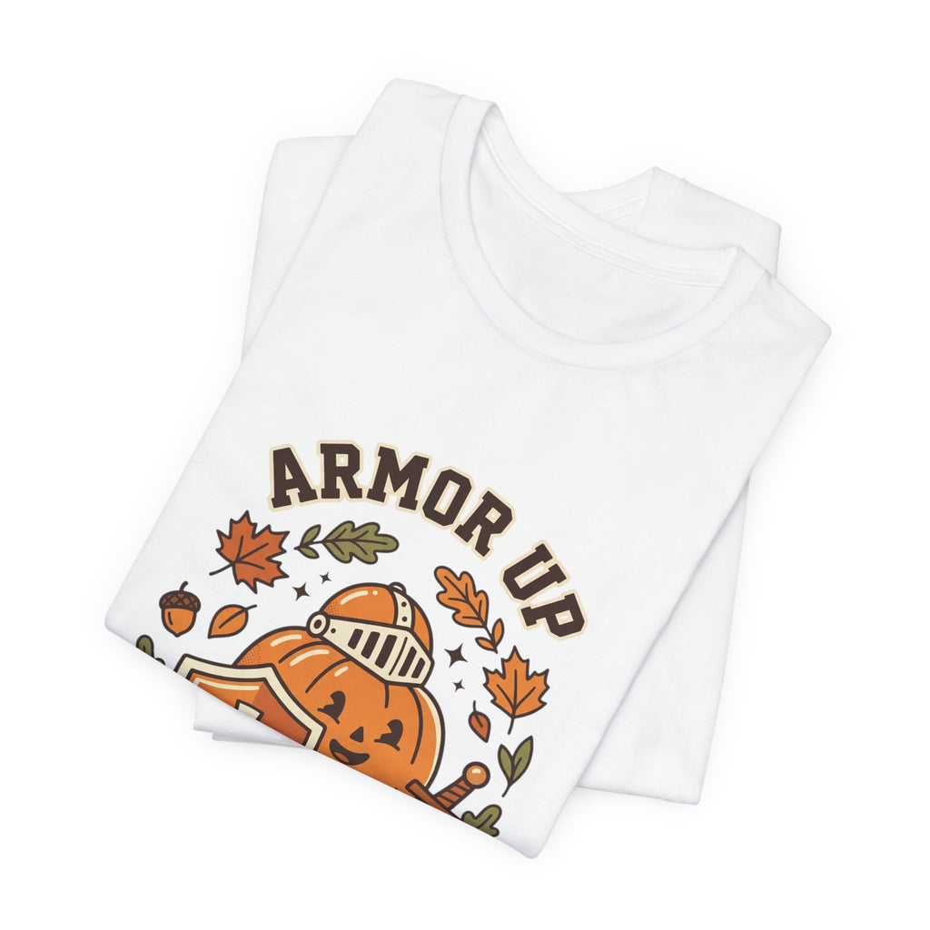 Armor Up Pumpkin Tee | Christian Halloween, Faith Autumn