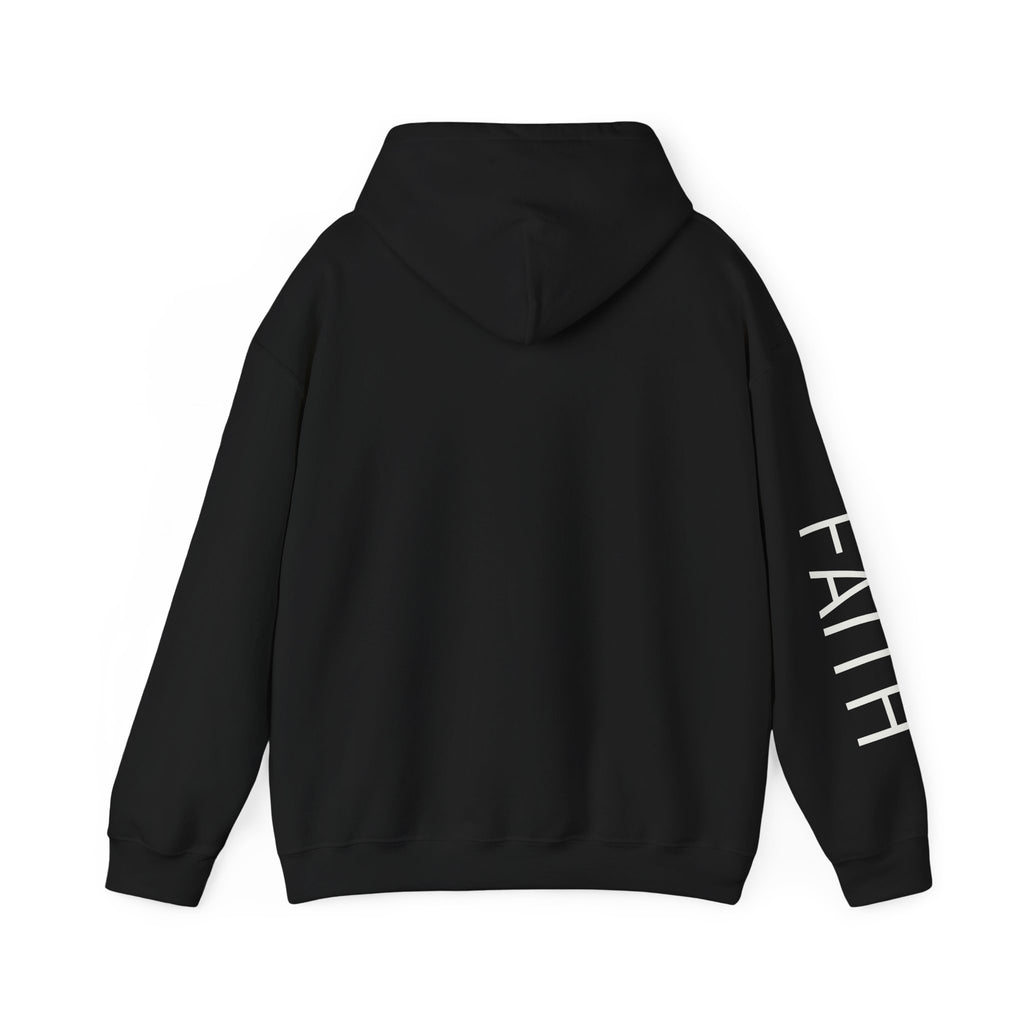 Christian Faith Hoodie — "Walk by Faith Not by Sight" Cross Pullover