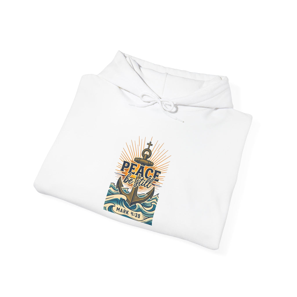 Peace Anchor Hoodie — Vintage Nautical ‘Peace Be Still’ Sweatshirt