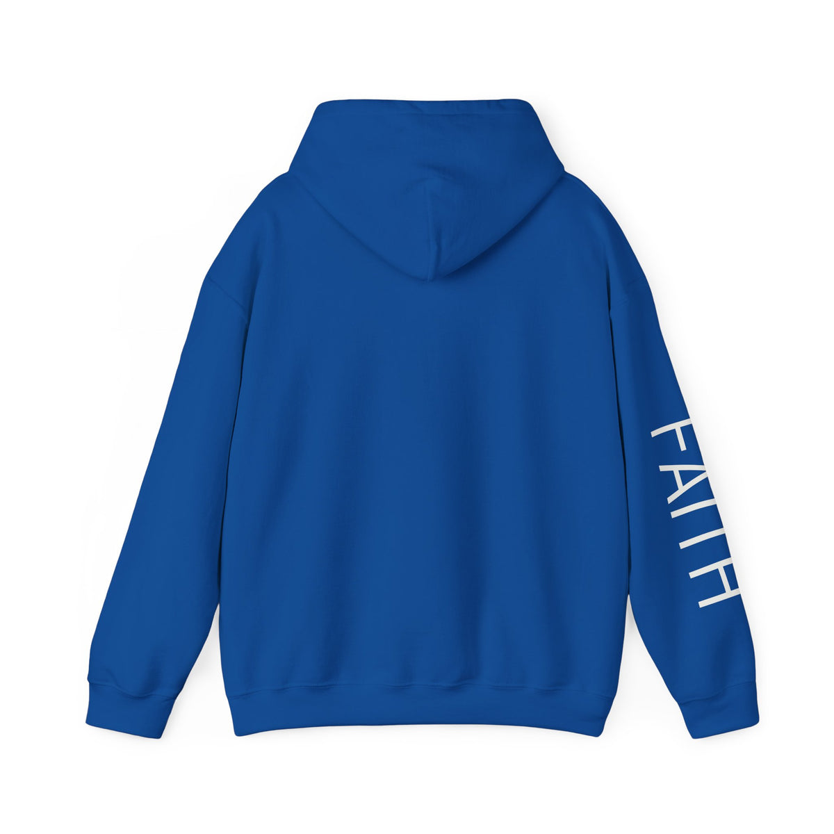 Christian Faith Hoodie — "Walk by Faith Not by Sight" Cross Pullover
